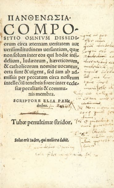 POSTEL (Guillaume).
Panthenosia [en grec]....