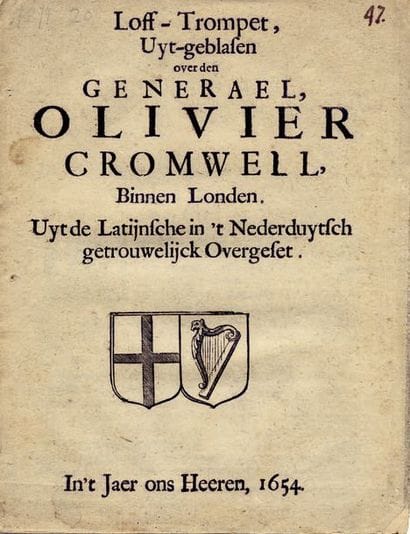 CROMWELL. - [MENEZÈS (Joâo Rodrigues de Sa...