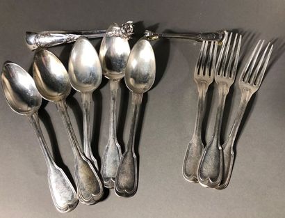 Ensemble de 5 cuillères et 3 fourchettes...
