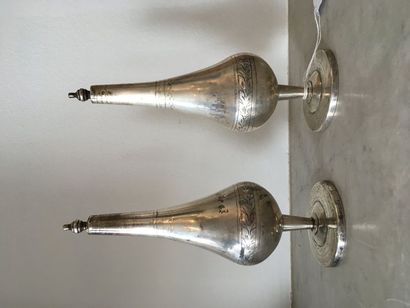 Deux aspersoirs en argent 800°°°
Afrique...