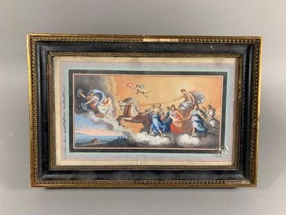 École du XIXe siècle
Le char d'Apollon
Gouache
13...