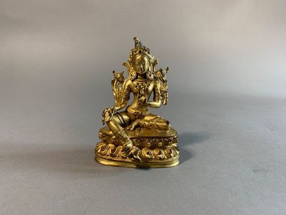 Bouddha en bronze doré
