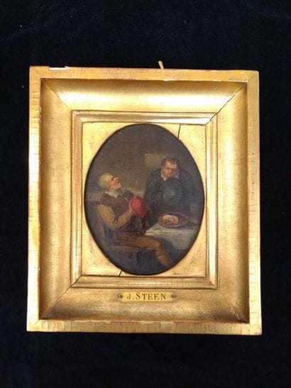 Dans le goût de J. STEEN
Scène d'intérieur
Huile...