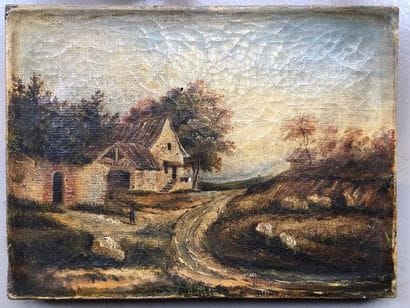 ECOLE DU XVIIIe SIÈCLE
Paysage
Huile sur...