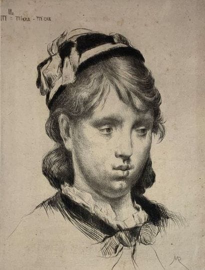 Marcellin DESBOUTIN (1823-1902)
Mlle Mou-Mou,...
