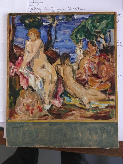 Paul CHARAVEL (1877-1961)
Petites baigneuses
Huile...