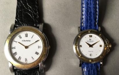 Ensemble de deux montres:
- A. BARTHELAY...