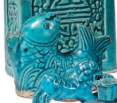 CHINE Époque Kangxi (1662-1722)
Trois poissons...