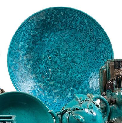 CHINE XVIIIe siècle
Plat rond en porcelaine...