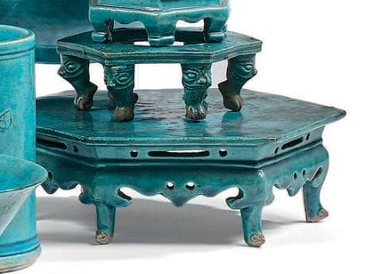 CHINE Époque Kangxi (1662-1722)
Trois présentoirs...