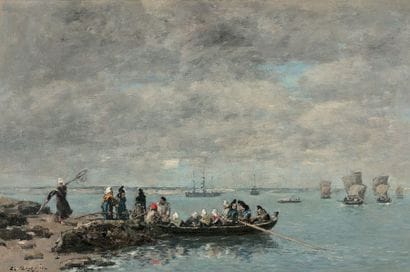 Eugène BOUDIN 1824-1898
Kerhor, pêcheuses,...