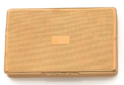 Boîte rectangulaire en or jaune 18K (750)...