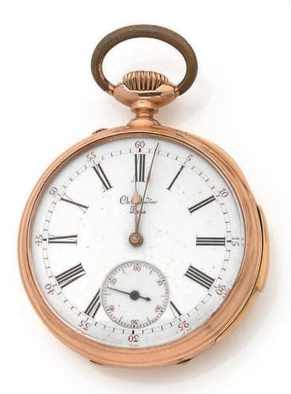 Montre de gousset en or jaune 18K (750) à...