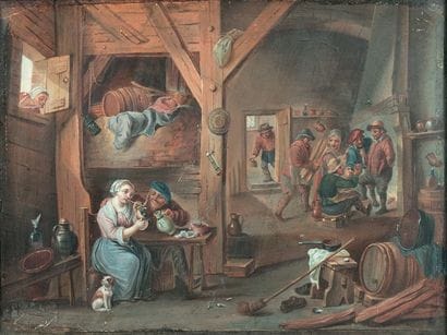 École flamande du XIXe siècle dans le goût...