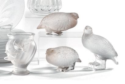 LALIQUE FRANCE
RECTIFICATIF : 5 PERDRIX
Trois...