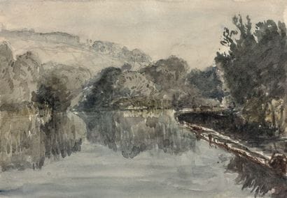 Paul HUET (1803-1869)

Bords de rivière,...