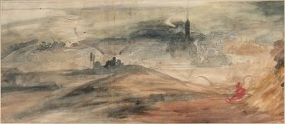Paul HUET (1803-1869)

Vue d'Honfleur
Aquarelle
Cachet...