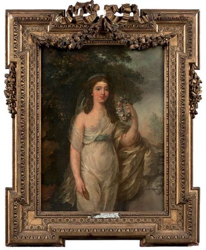 École FRANÇAISE vers 1790

Jeune vestale...