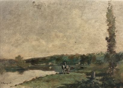 Jules VEYRASSAT (1828-1893)

Chevaux au bord...