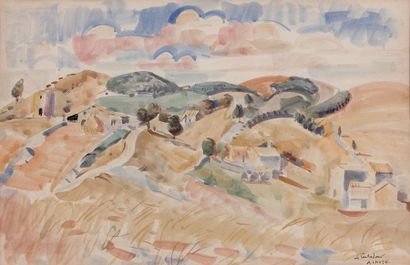 André LHOTE (1885-1962)

Le Contadour, paysage
Aquarelle
Signé...