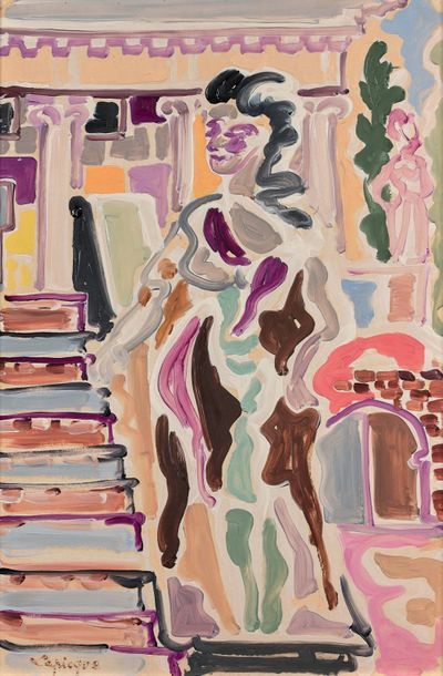 Charles LAPICQUE (1898-1988)

Statue devant...