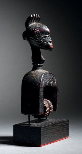 Etrier de poulie Gouro, Côte d'Ivoire
Bois...