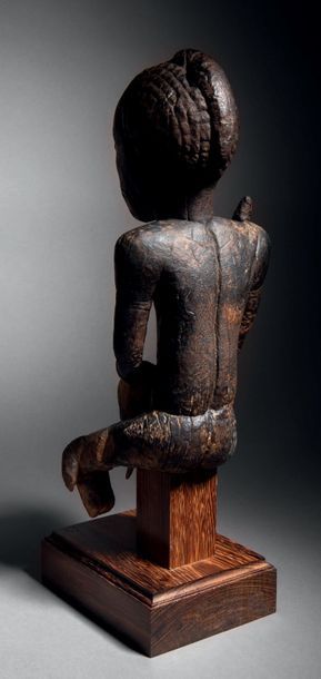? Fragment d'une statuette double Tabwa,...