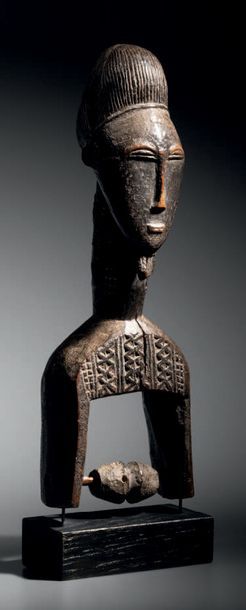 Etrier de poulie Baoulé, Côte d'Ivoire
Bois
H....