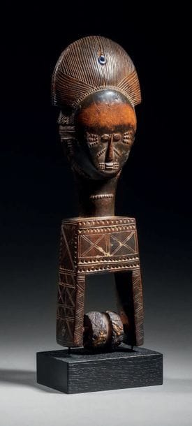 Etrier de poulie Baoulé, Côte d'Ivoire
Bois...