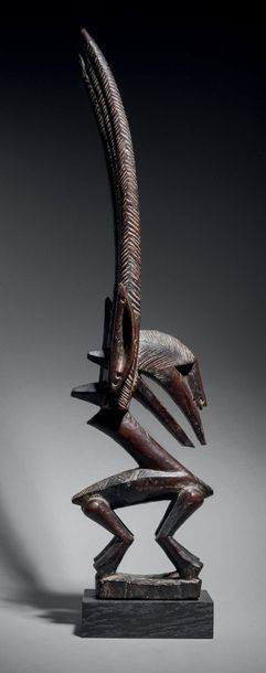 Cimier tji wara Bamana, Mali
Bois dur à patine...