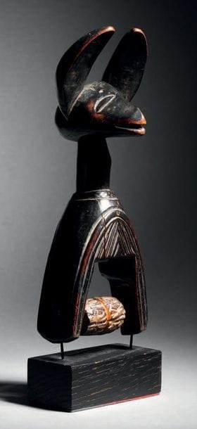 Etrier de poulie Gouro, Côte d'Ivoire
Bois...
