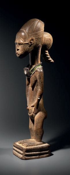 Statue Baoulé, Côte d'Ivoire
Bois
H. 46,5...