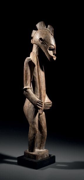 Paire de statuettes Sénoufo, Côte d'Ivoire
Bois
H....