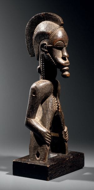 Etrier de poulie Baoulé, Côte d'Ivoire
Bois
H....