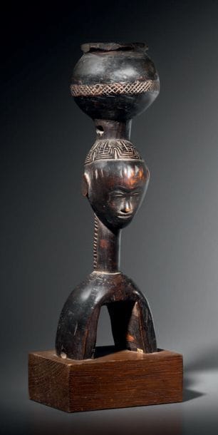Poulie Gouro, Côte d'Ivoire
Bois, patine...