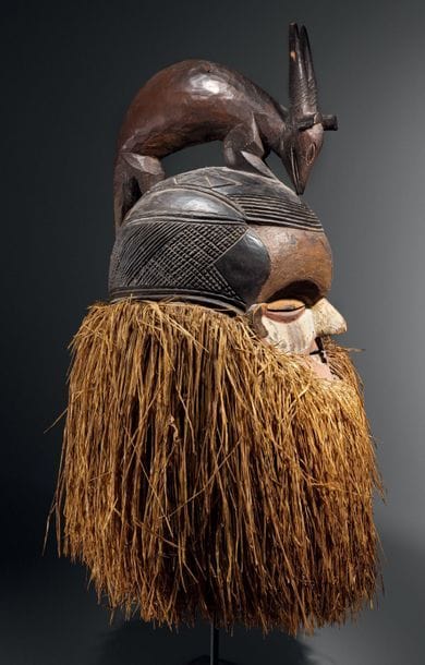 Masque heaume, Suku méridionnal, Angola
Bois,...