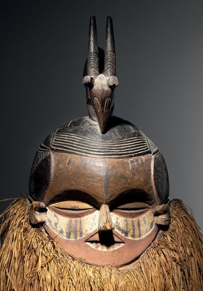Masque heaume, Suku méridionnal, Angola
Bois,...
