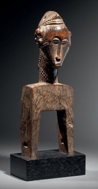 Poulie Baoulé, Côte d'Ivoire
Bois
H. 17,5...