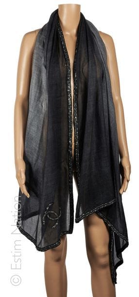 CHANEL
ETOLE en laine vierge tie & dye gris...