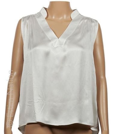MAX & MOI
BLOUSE maxi en satin de soie blanc...