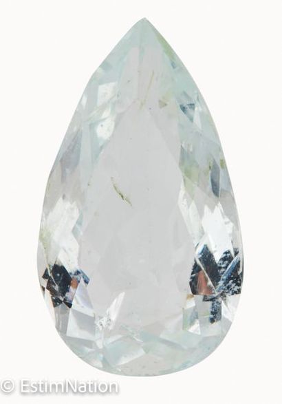 AIGUE MARINE 27.40CT ENVIRON 
Faceted pear...