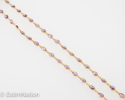 SAUTOIR VERMEIL AMETHYSTES 
Long necklace...