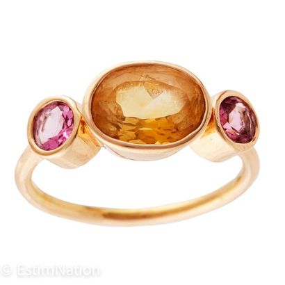 Ring in yellow gold 18 carats 750/°°° with...