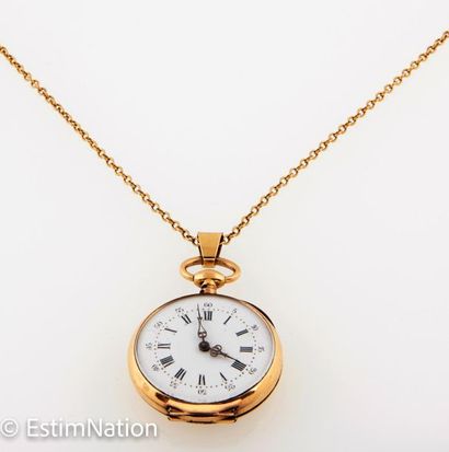 MONTRE DE POCHE OR
Pocket watch in 18K (750/°°)...