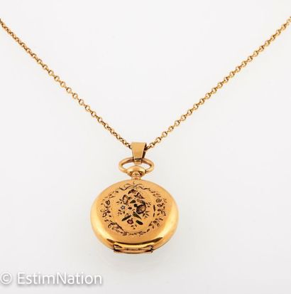 MONTRE DE POCHE OR
Pocket watch in 18K (750/°°)...