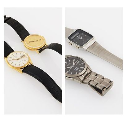 LOT DE MONTRES
A set of four watches including...