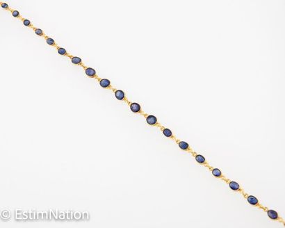 COLLIER VERMEIL SAPHIRS 
Choker necklace...
