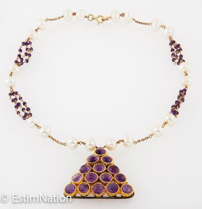 COLLIER VERMEIL PERLES AMETHYSTE
Necklace...