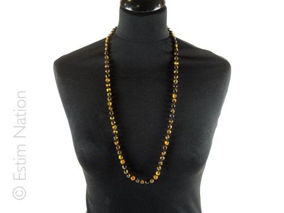 COLLIER OEIL DE TIGRE 
Fine necklace made...