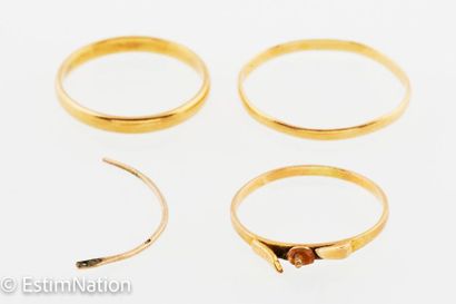 LOT DEBRIS OR 
Batch of 18K (750/°°) yellow...
